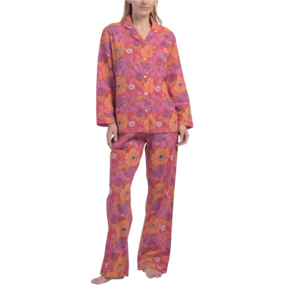 CRAFTED BY MAHOGANY 2pc Cotton Tiana Pajama Set